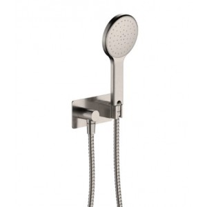 Kaya Hand Shower, Soft Square Plate, Brushed Nickel